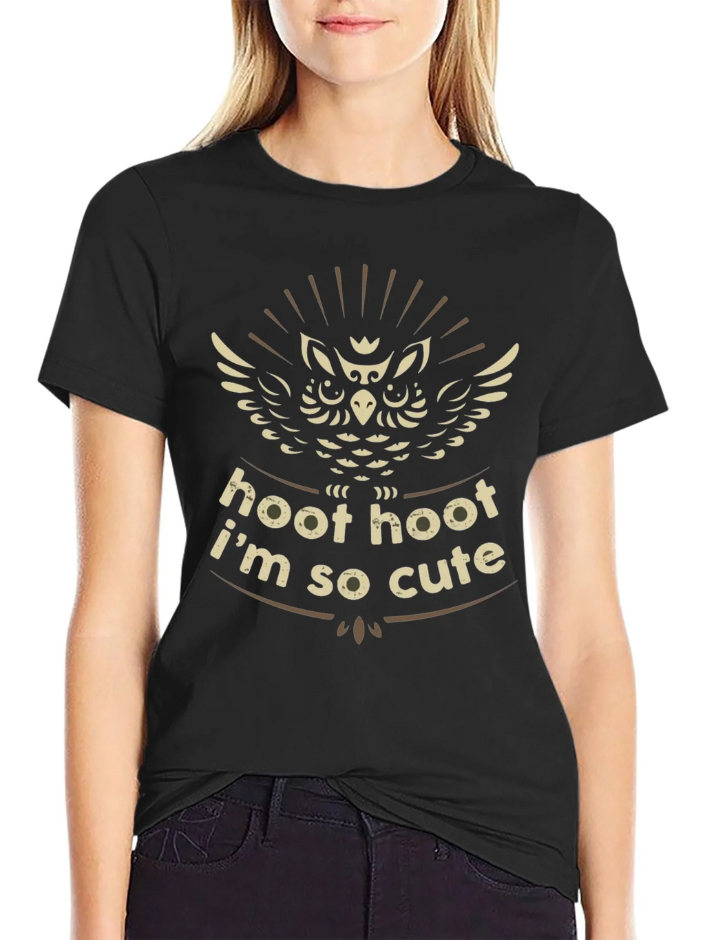 Cute Owl T-Shirt - Hoot Im So product image 2