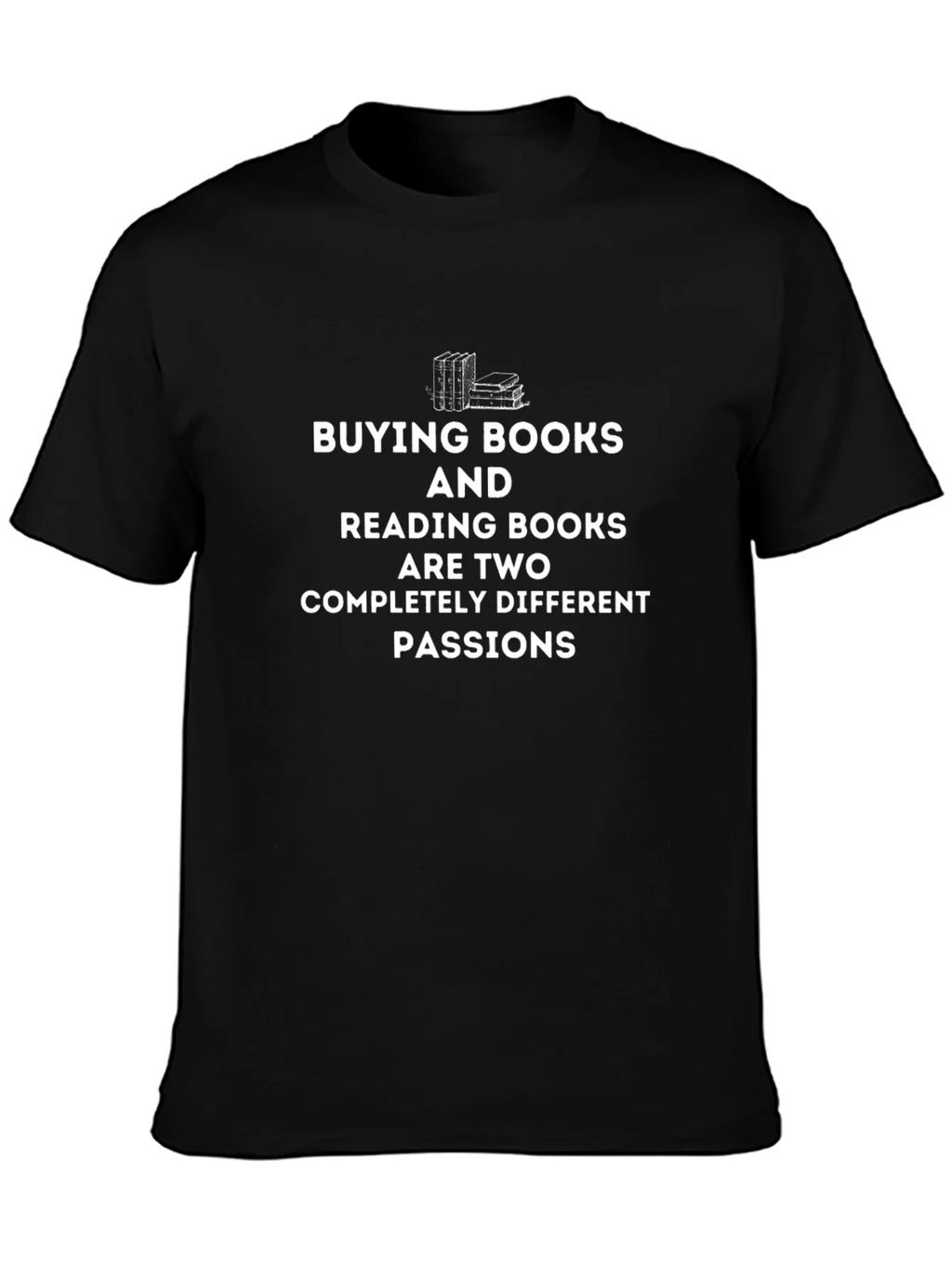 Book Lovers T-Shirt: Buying & Reading Books Passion Tee product image 3