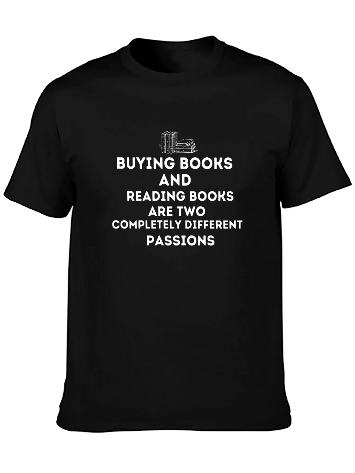 Book Lovers T-Shirt: Buying & Reading Books Passion Tee product image 3