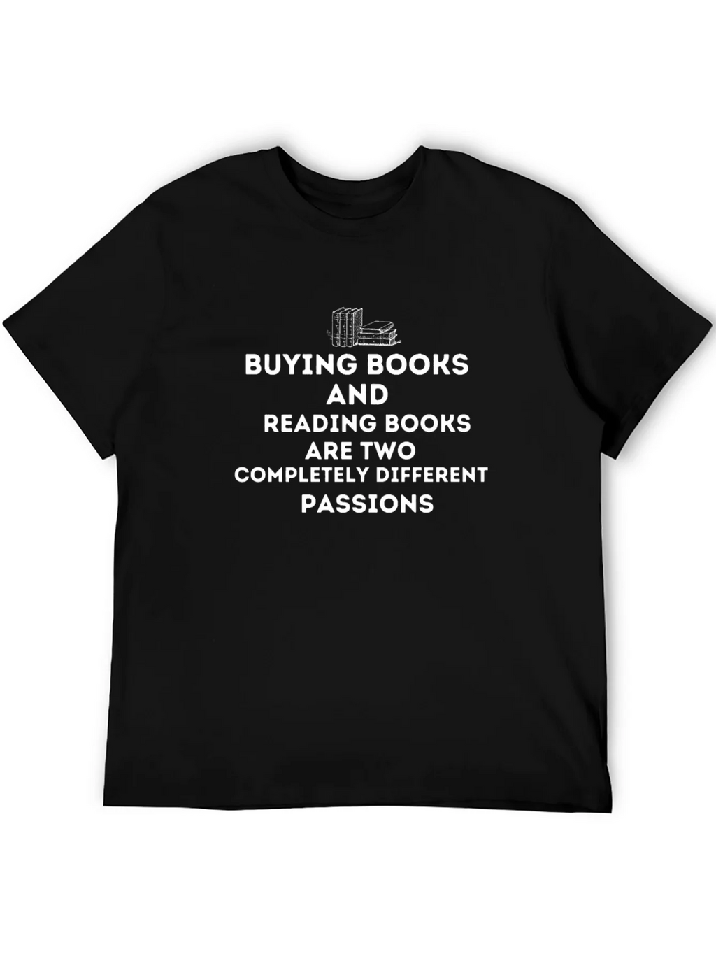 Book Lovers T-Shirt: Buying & Reading Books Passion Tee product image 5