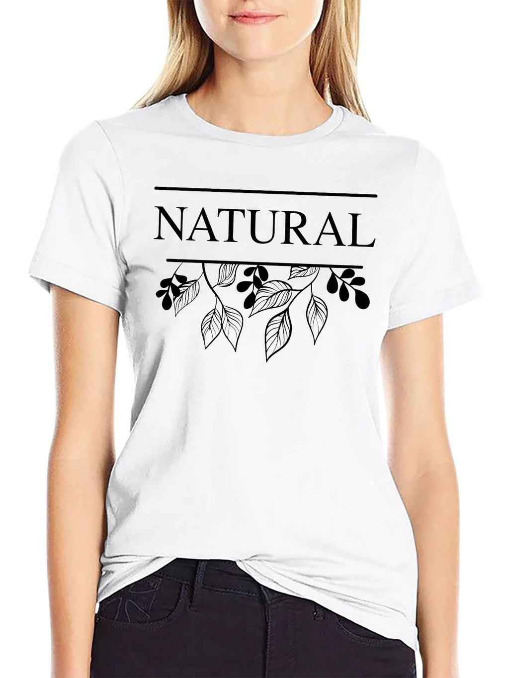 Natural Botanical Black Graphic Tee product image 8