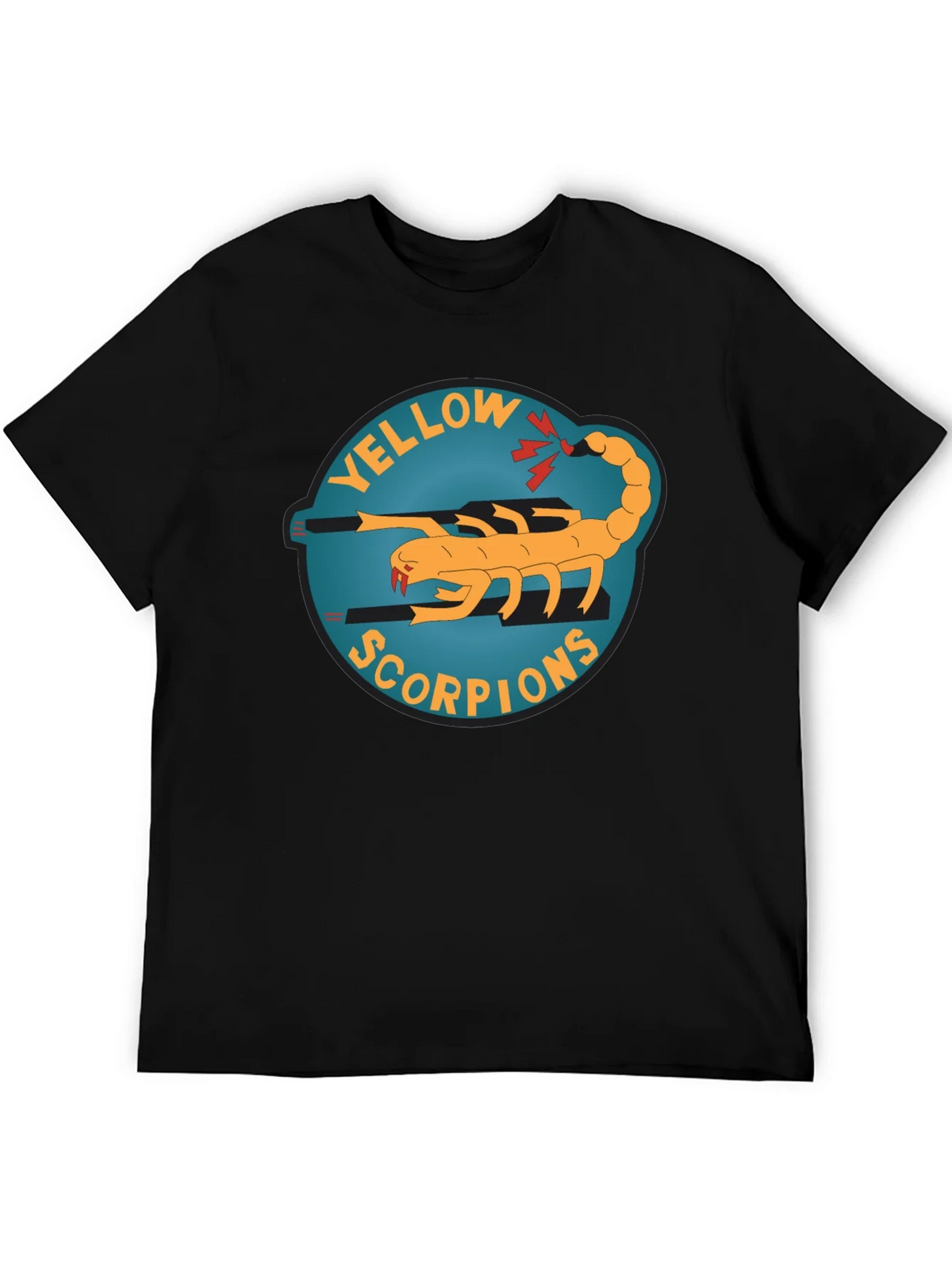 Yellow Scorpion Graphic Tee - Black Crew Neck product image 5