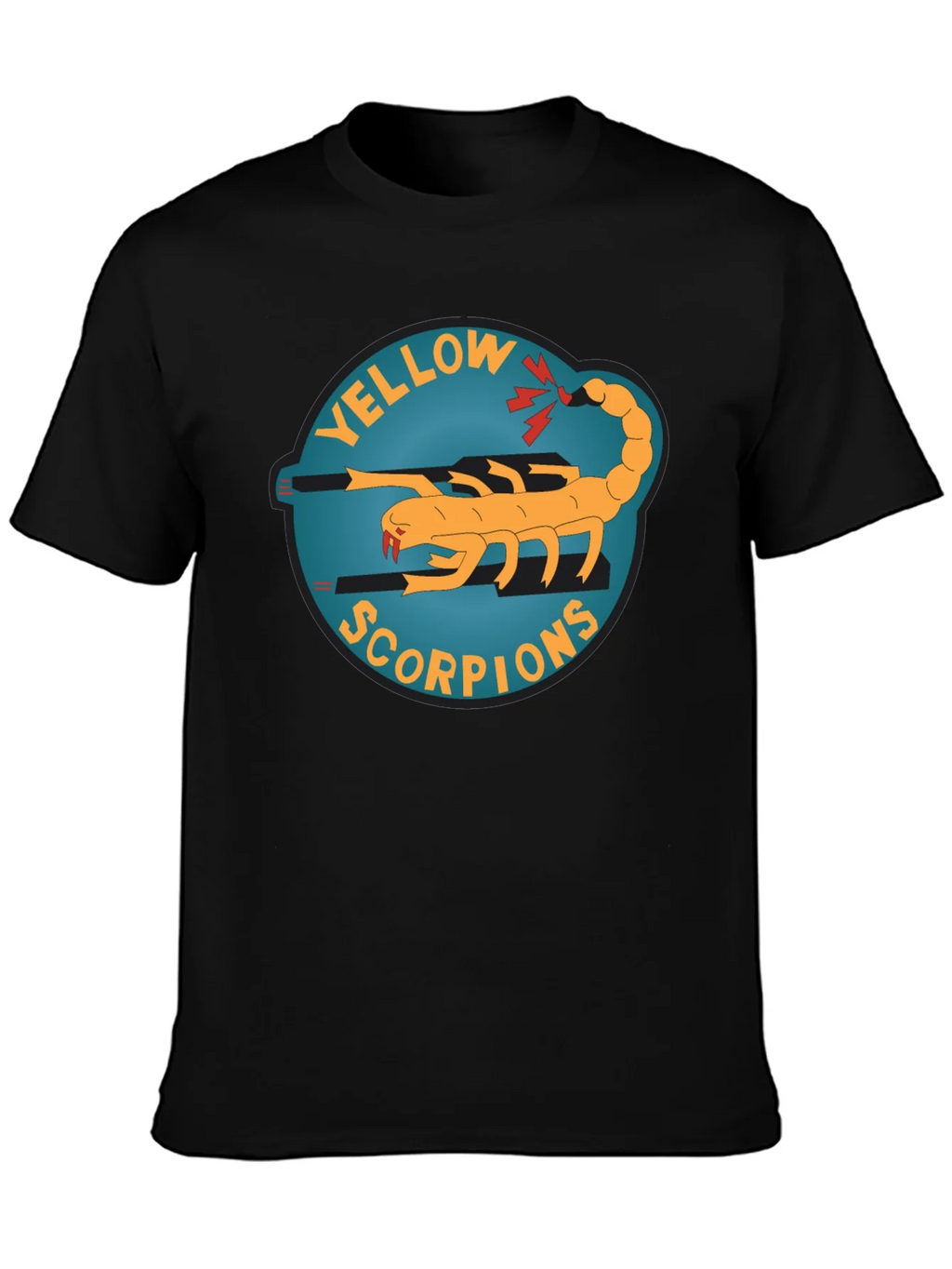 Yellow Scorpion Graphic Tee - Black Crew Neck product image 3