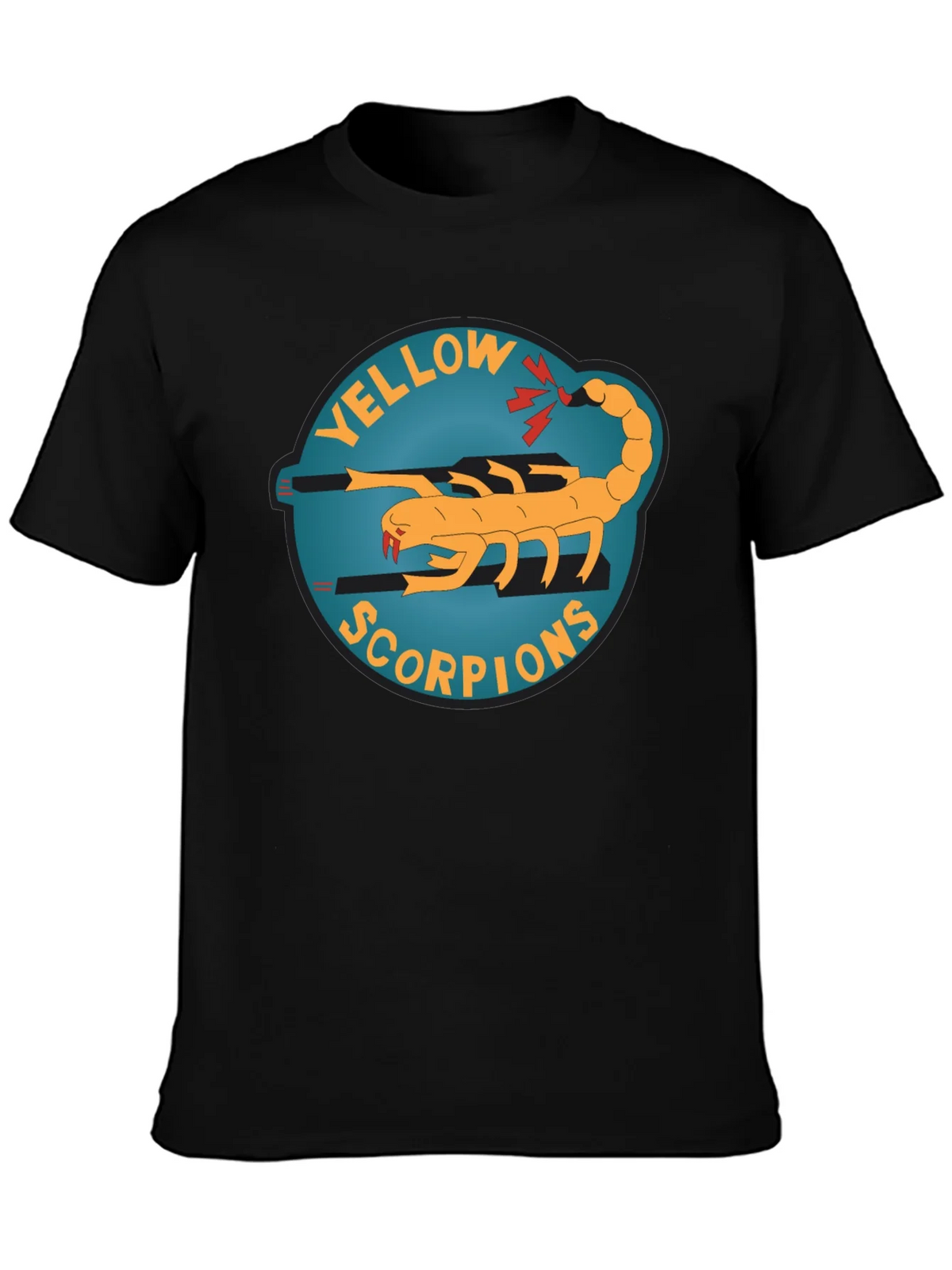 Yellow Scorpion Graphic Tee - Black Crew Neck product image 3