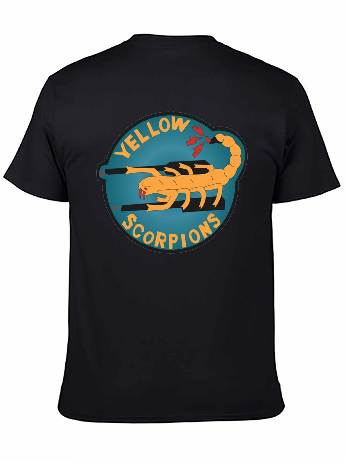 Yellow Scorpion Graphic Tee - Black Crew Neck product image 4