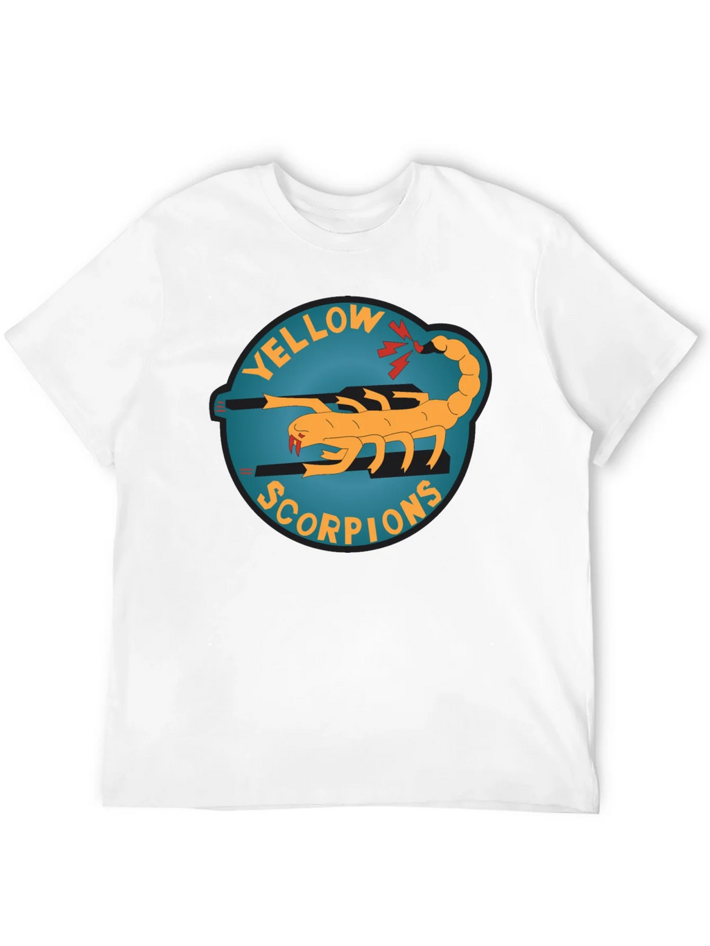 Yellow Scorpion Graphic Tee - Black Crew Neck product image 11