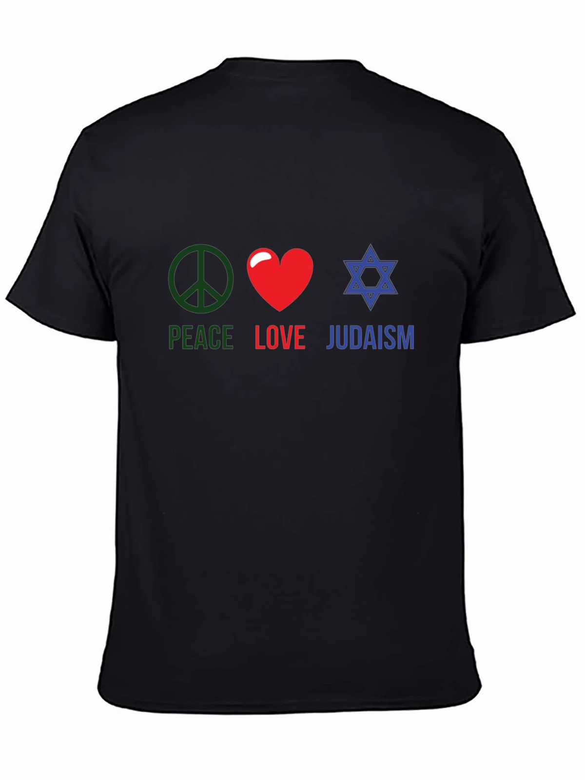 Peace Love Judaism T-Shirt Religious Tee product image 4