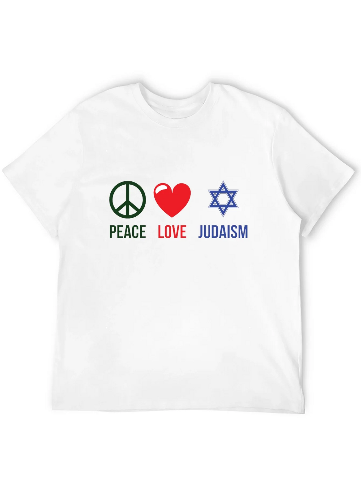 Peace Love Judaism T-Shirt Religious Tee product image 11