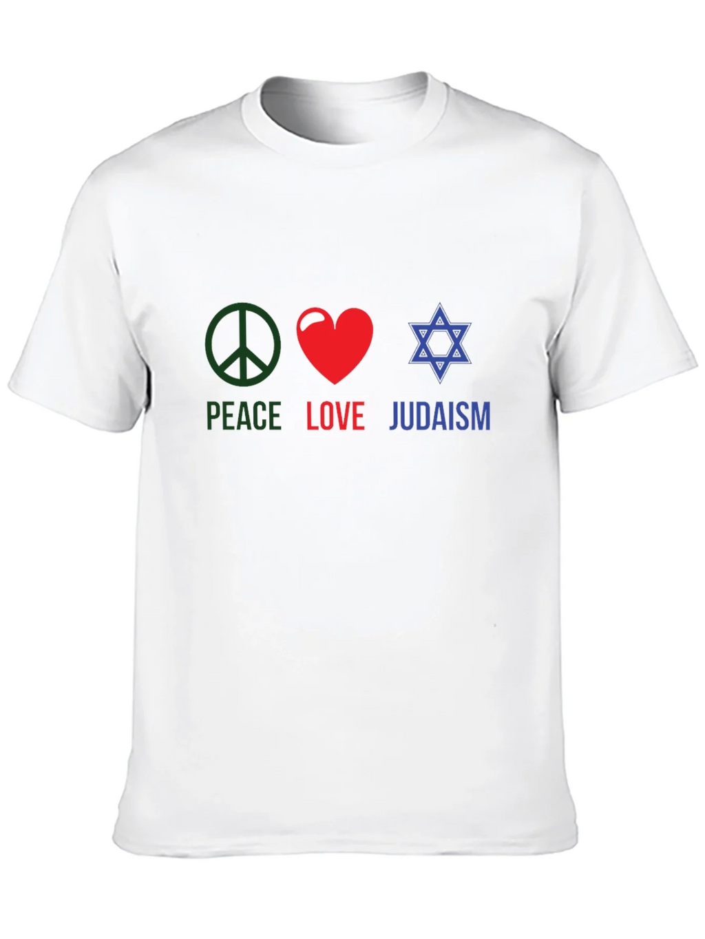 Peace Love Judaism T-Shirt Religious Tee product image 9