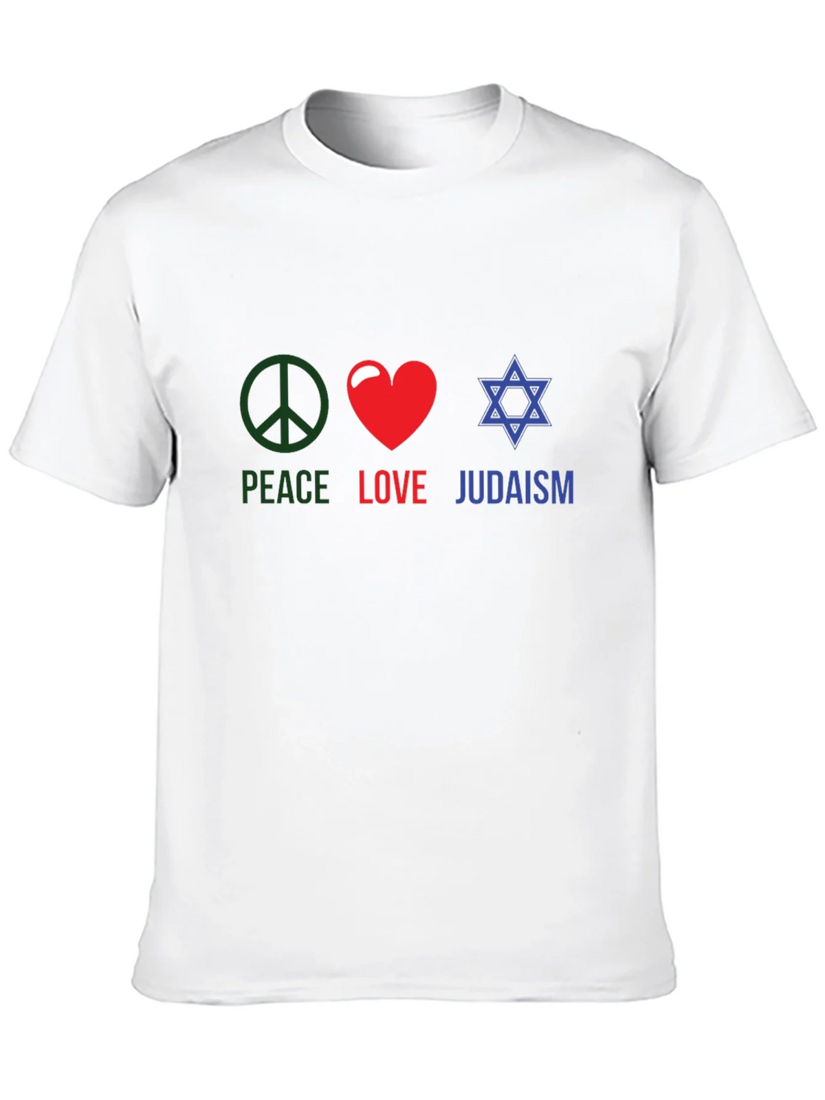 Peace Love Judaism T-Shirt Religious Tee product image 9