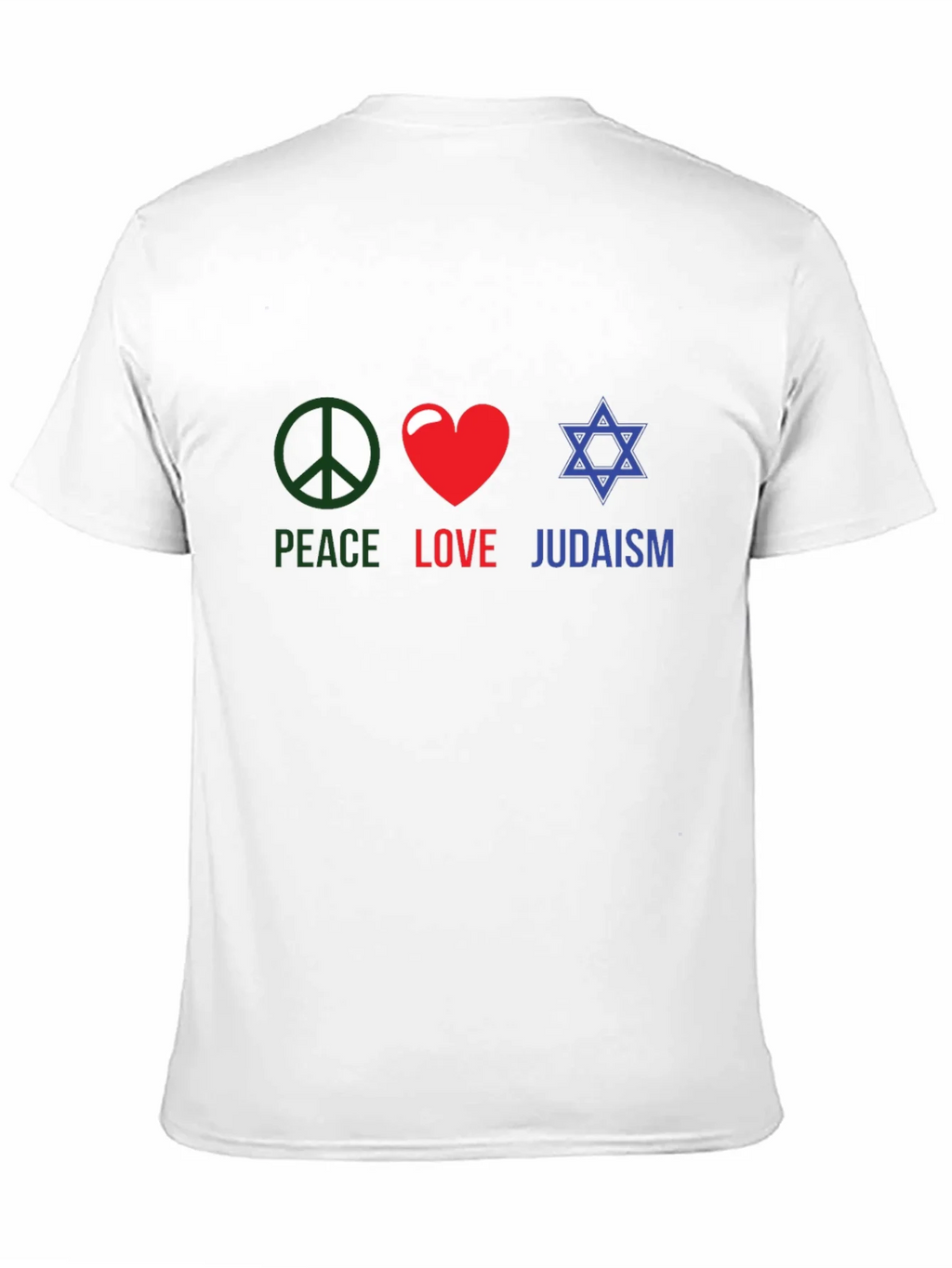 Peace Love Judaism T-Shirt Religious Tee product image 10