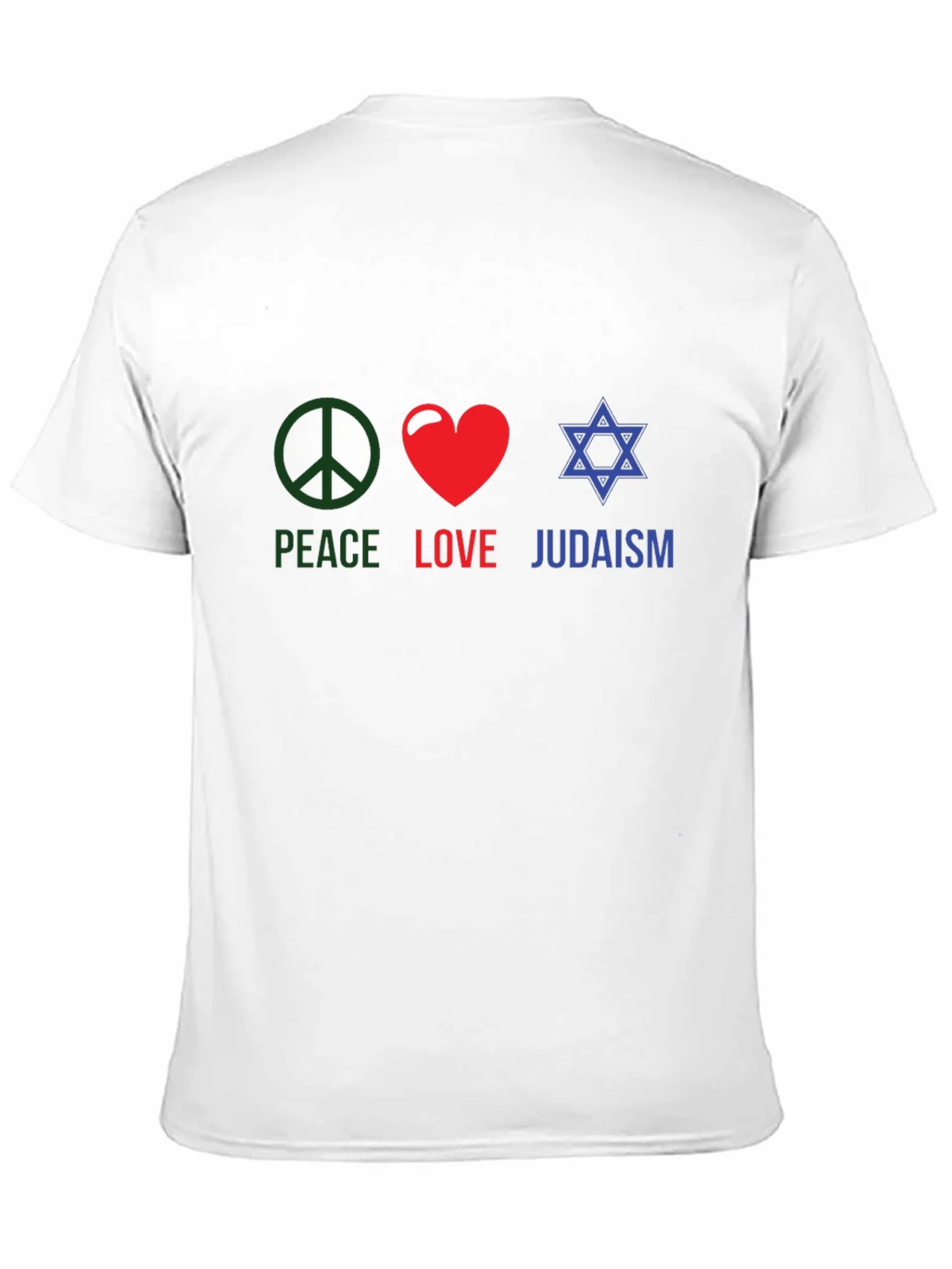 Peace Love Judaism T-Shirt Religious Tee product image 10