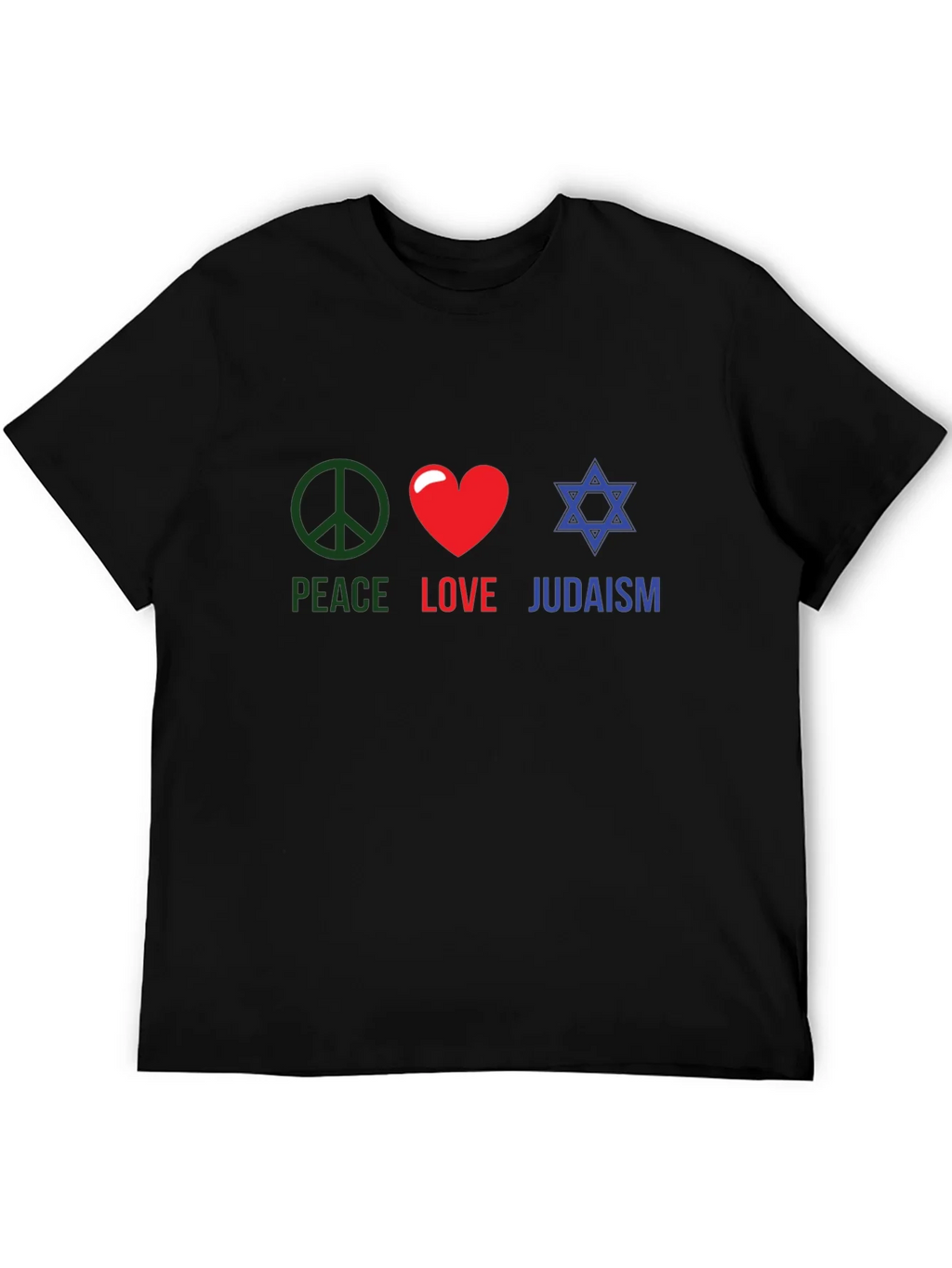 Peace Love Judaism T-Shirt Religious Tee product image 5