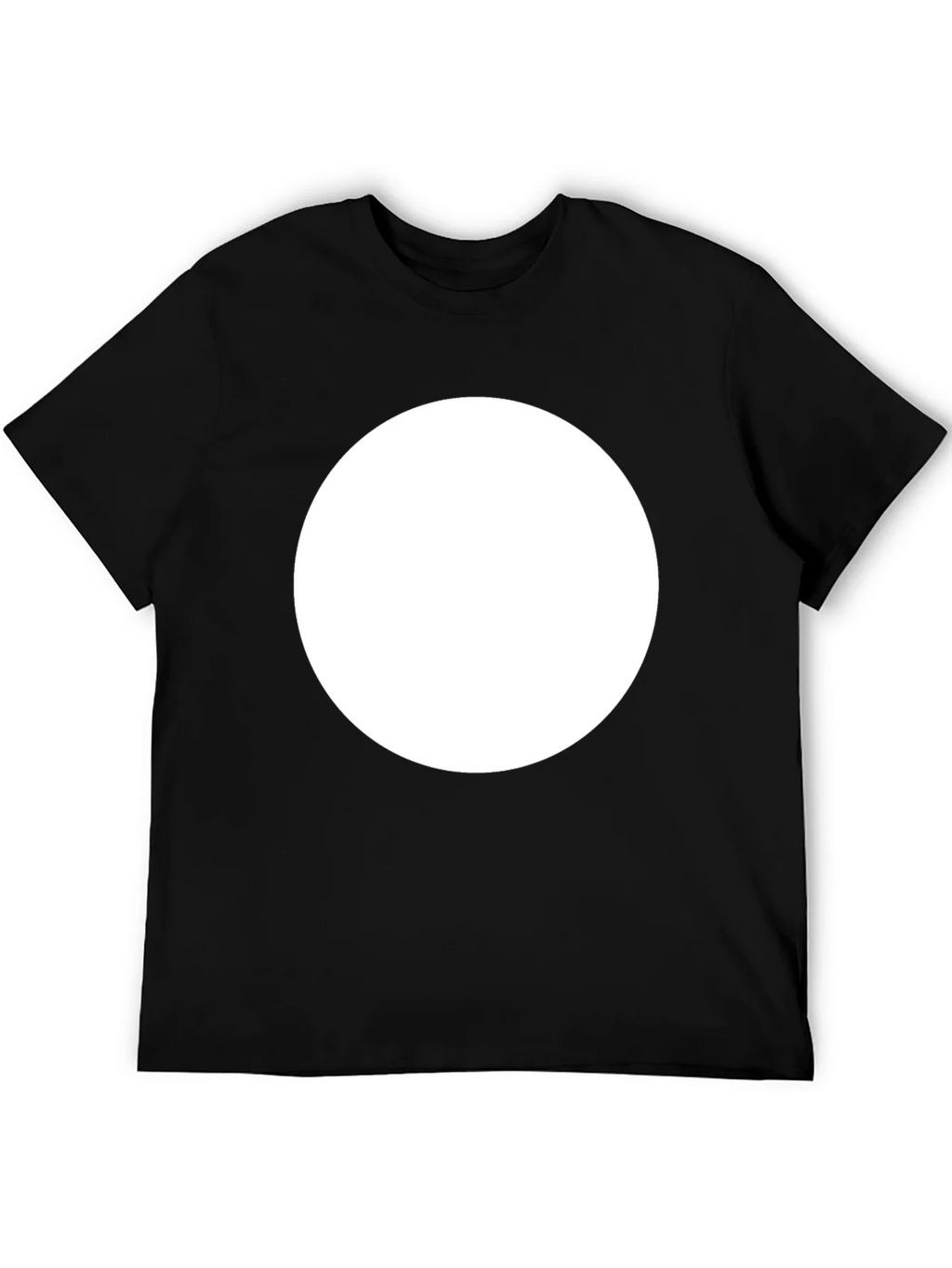 Black Crew Neck T-Shirt with Customizable Print Area product image 5