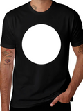 Black Crew Neck T-Shirt with Customizable Print Area product image 1