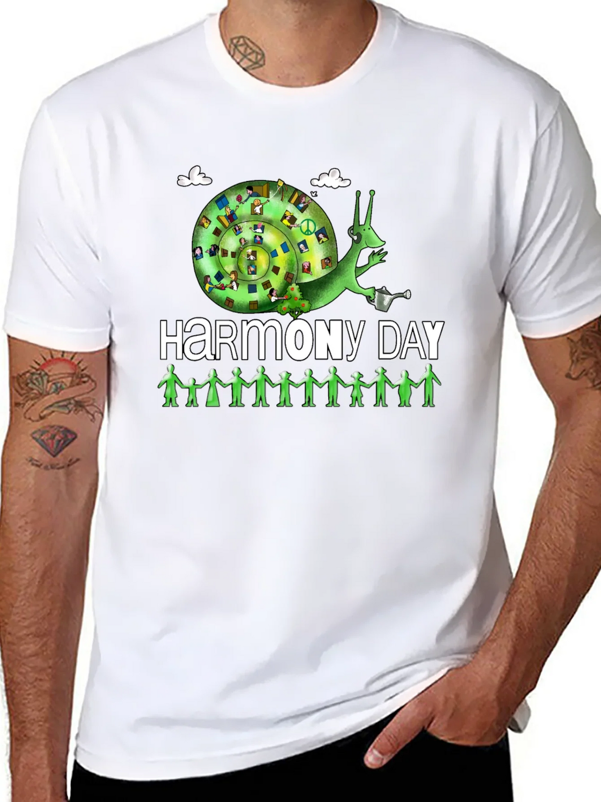Harmony Day T-Shirt: Peace Love and Unity Design product image 7