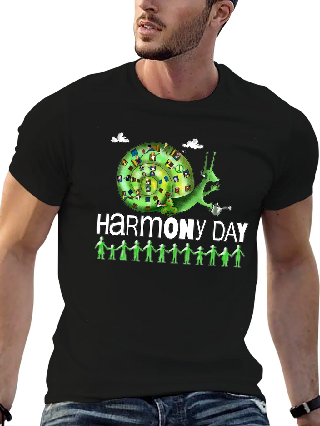Harmony Day T-Shirt: Peace Love and Unity Design product image 6