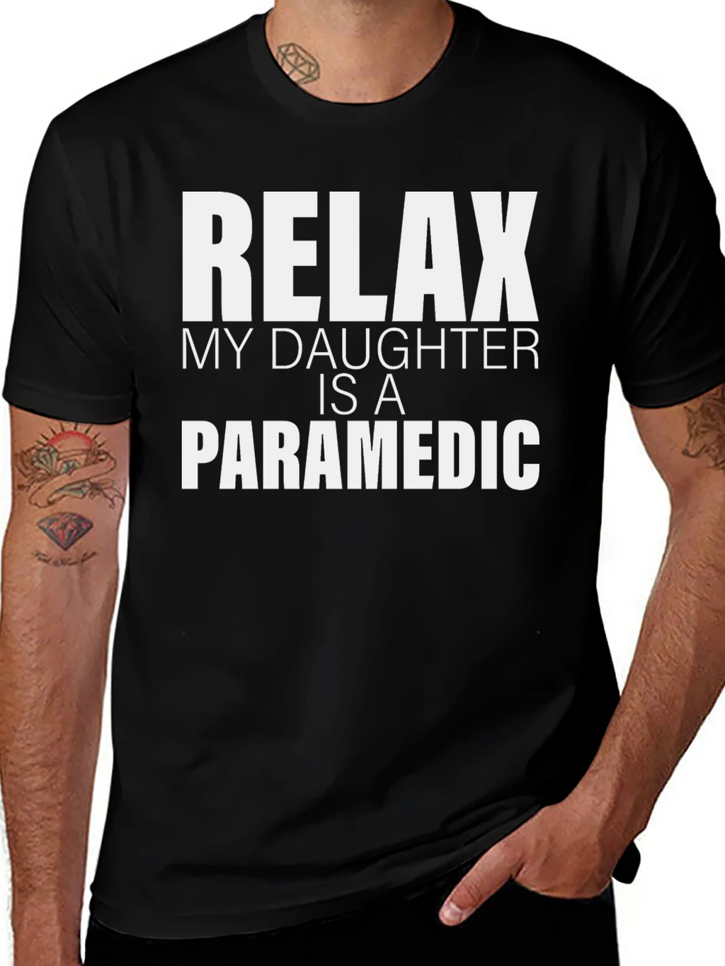 Relax My Daughter Is A Paramedic T-Shirt product image 1