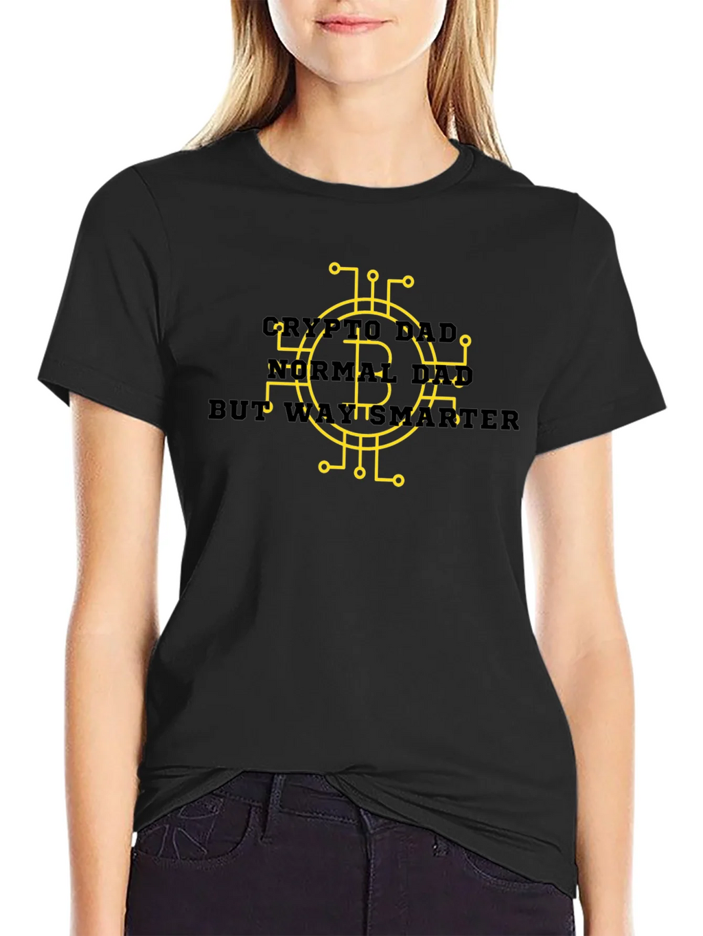 Crypto Dad Smarter Black Tee product image 2