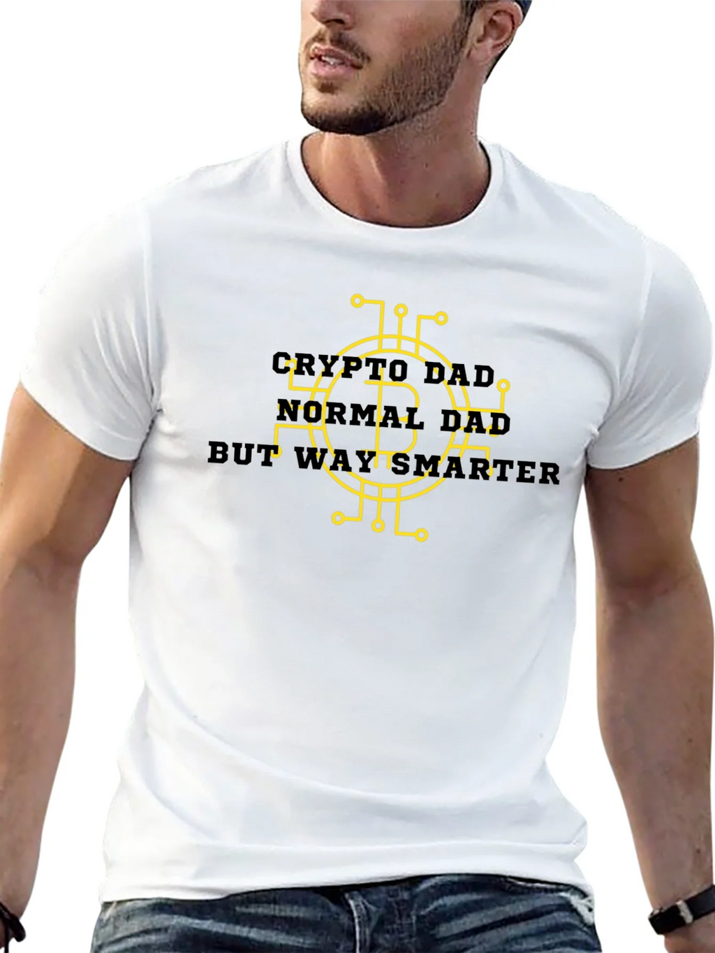 Crypto Dad Smarter Black Tee product image 12