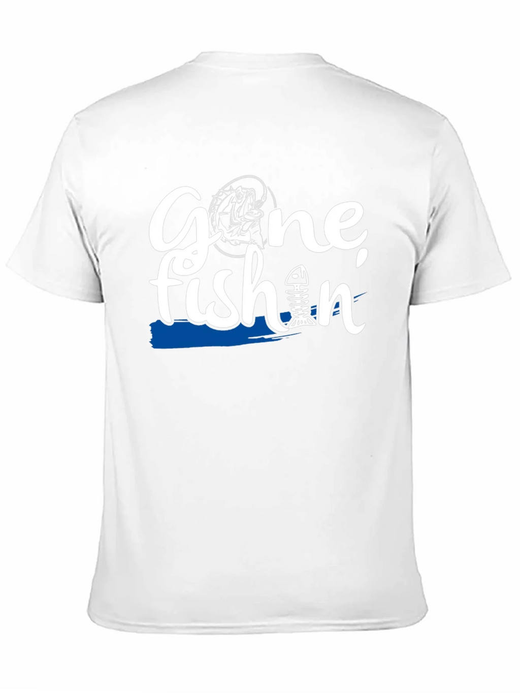 Gone Fishin Black Graphic T-Shirt product image 10