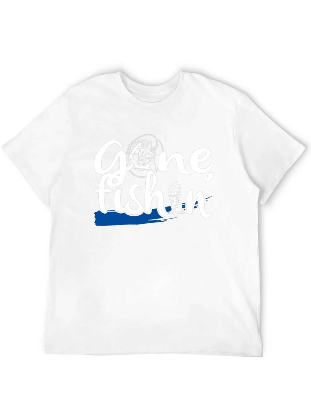 Gone Fishin Black Graphic T-Shirt product image 11