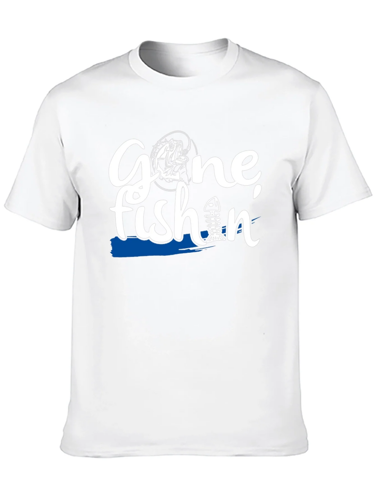 Gone Fishin Black Graphic T-Shirt product image 9