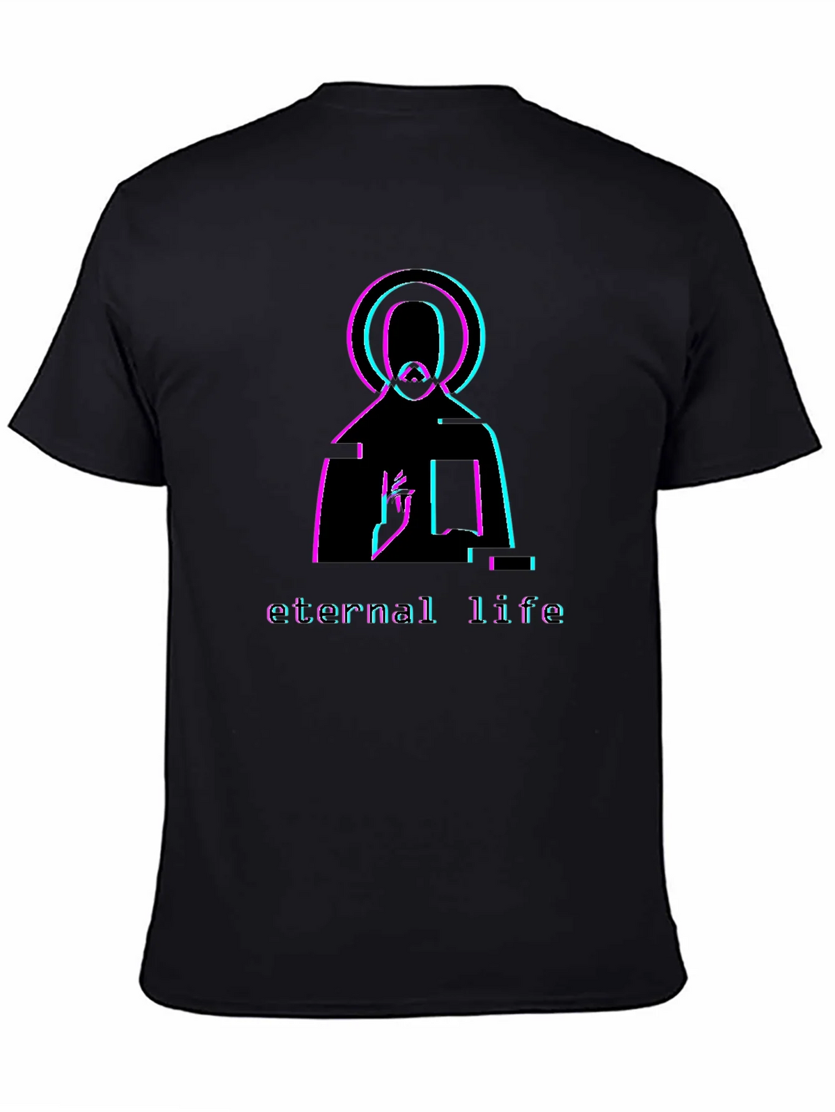 Eternal Life Graphic T-Shirt - Black product image 1