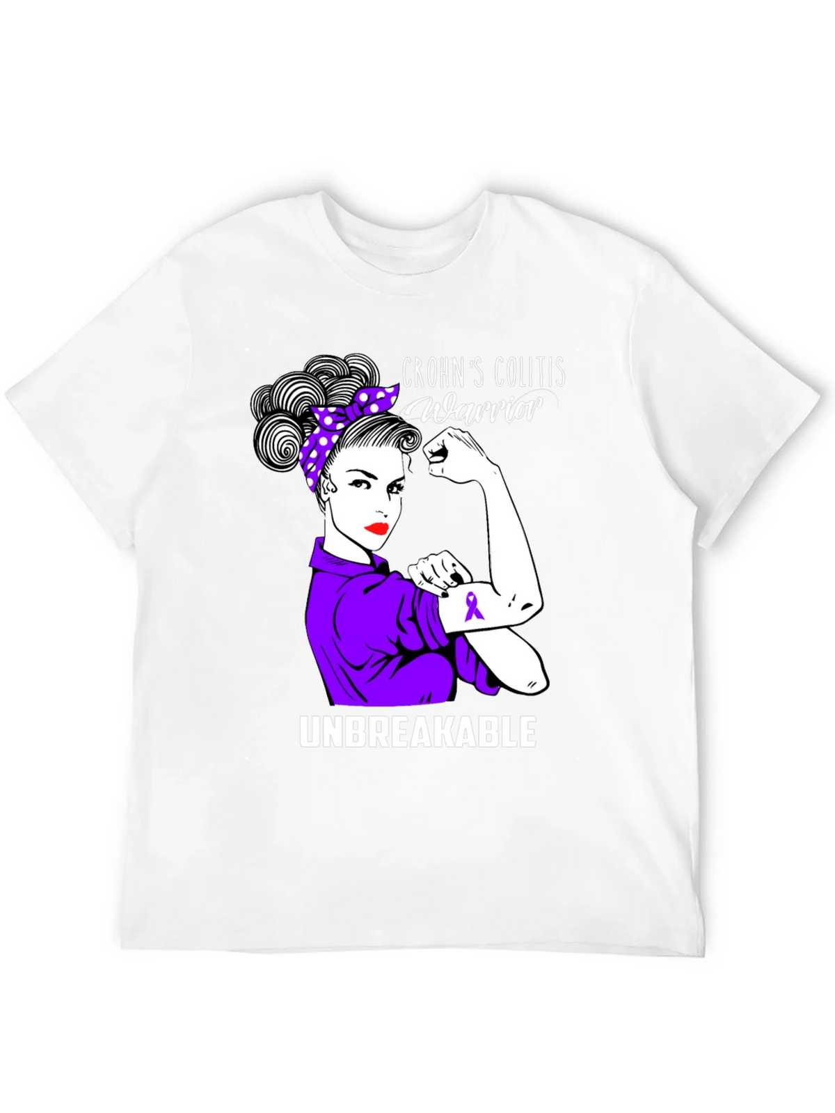 Crohns Colitis Warrior Unbreakable T-Shirt product image 11