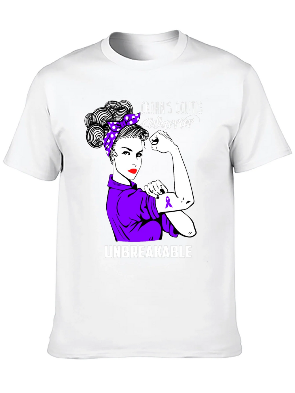 Crohns Colitis Warrior Unbreakable T-Shirt product image 9