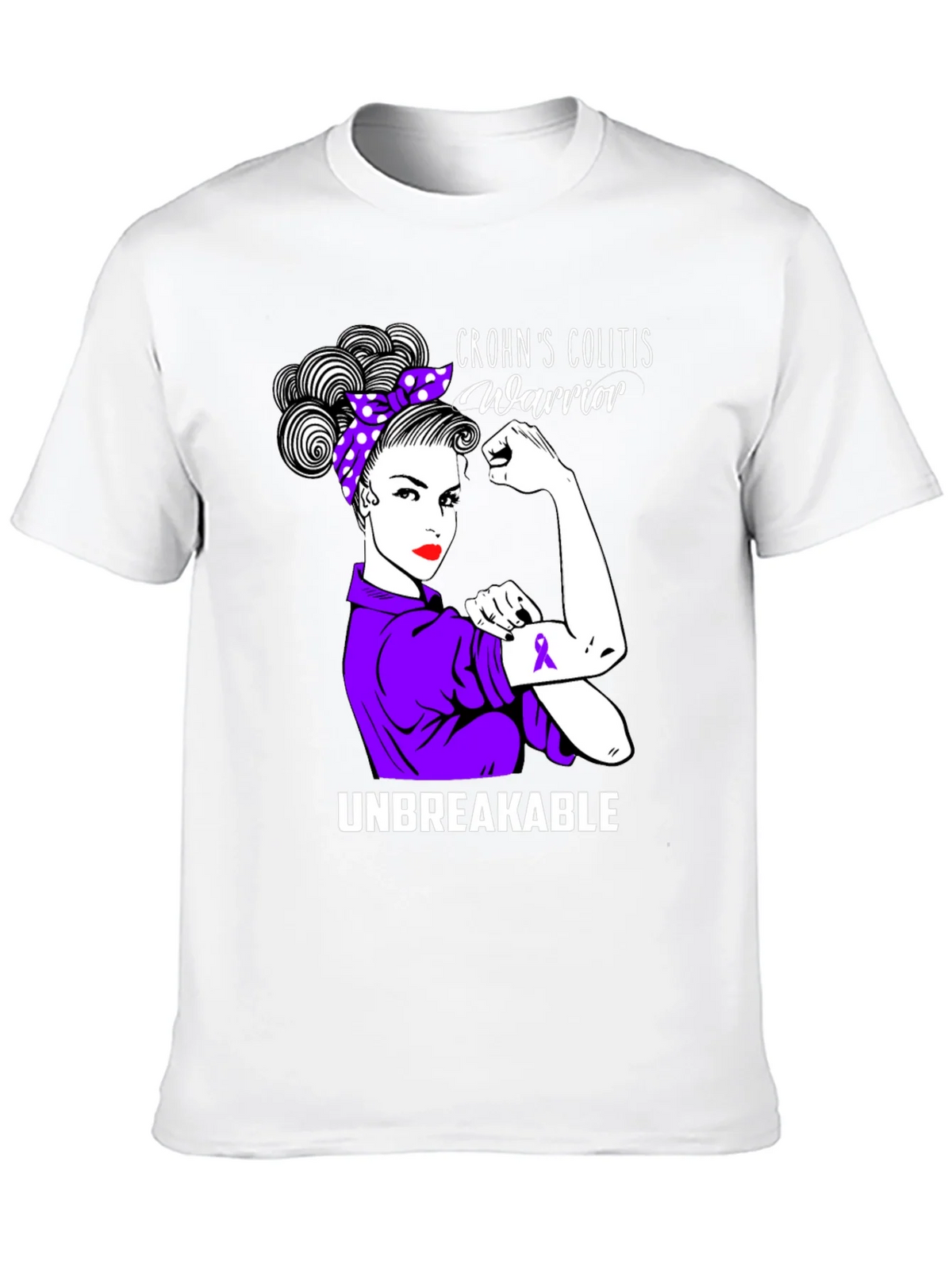 Crohns Colitis Warrior Unbreakable T-Shirt product image 9