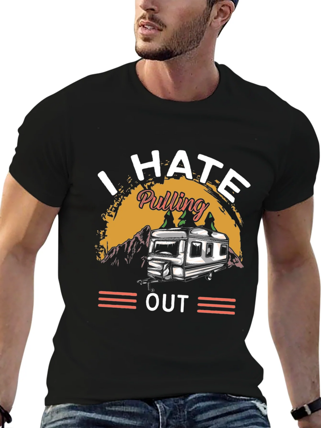 I HATE Pulling Out Camping T-Shirt product image 6