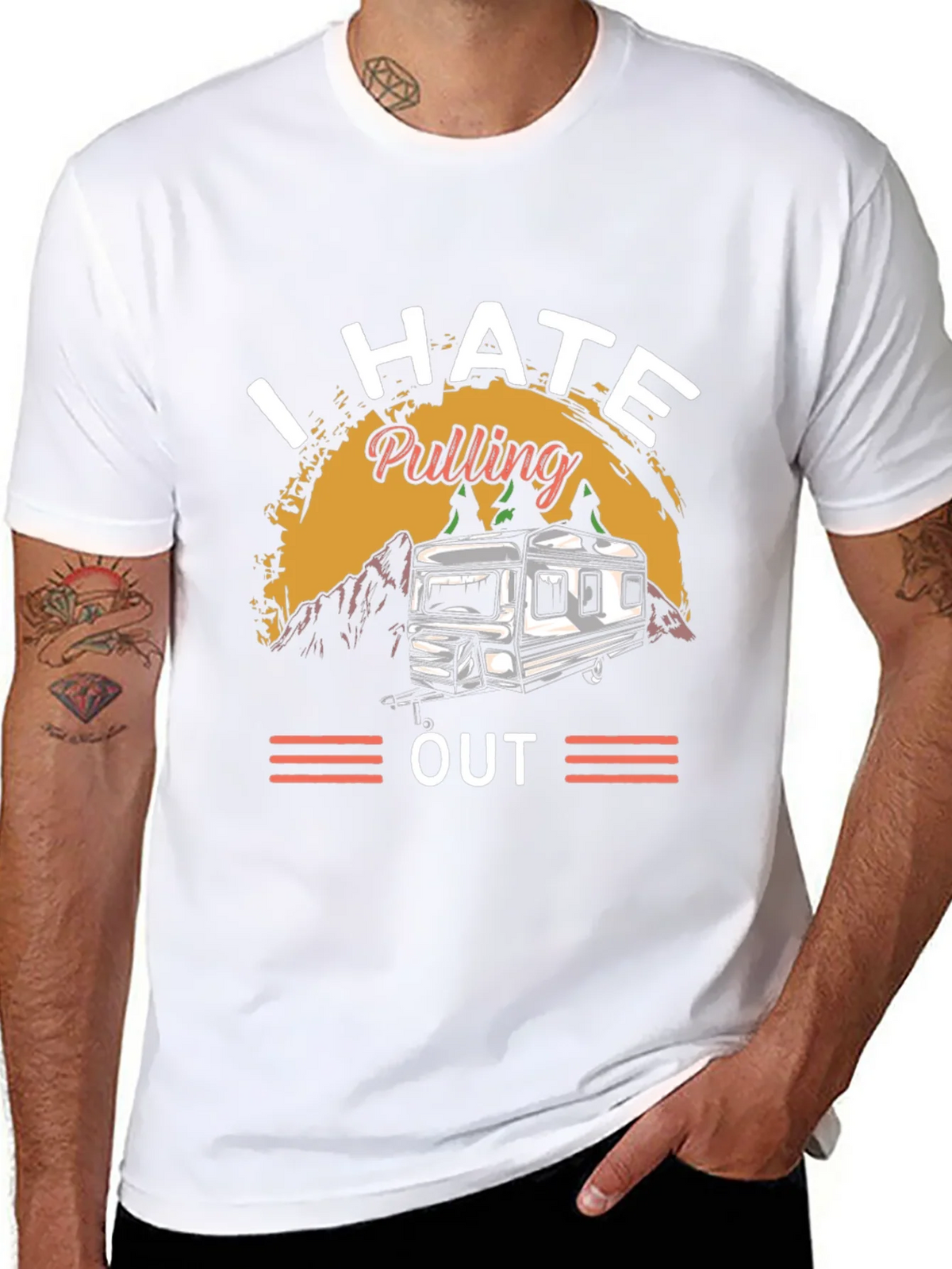 I HATE Pulling Out Camping T-Shirt product image 7