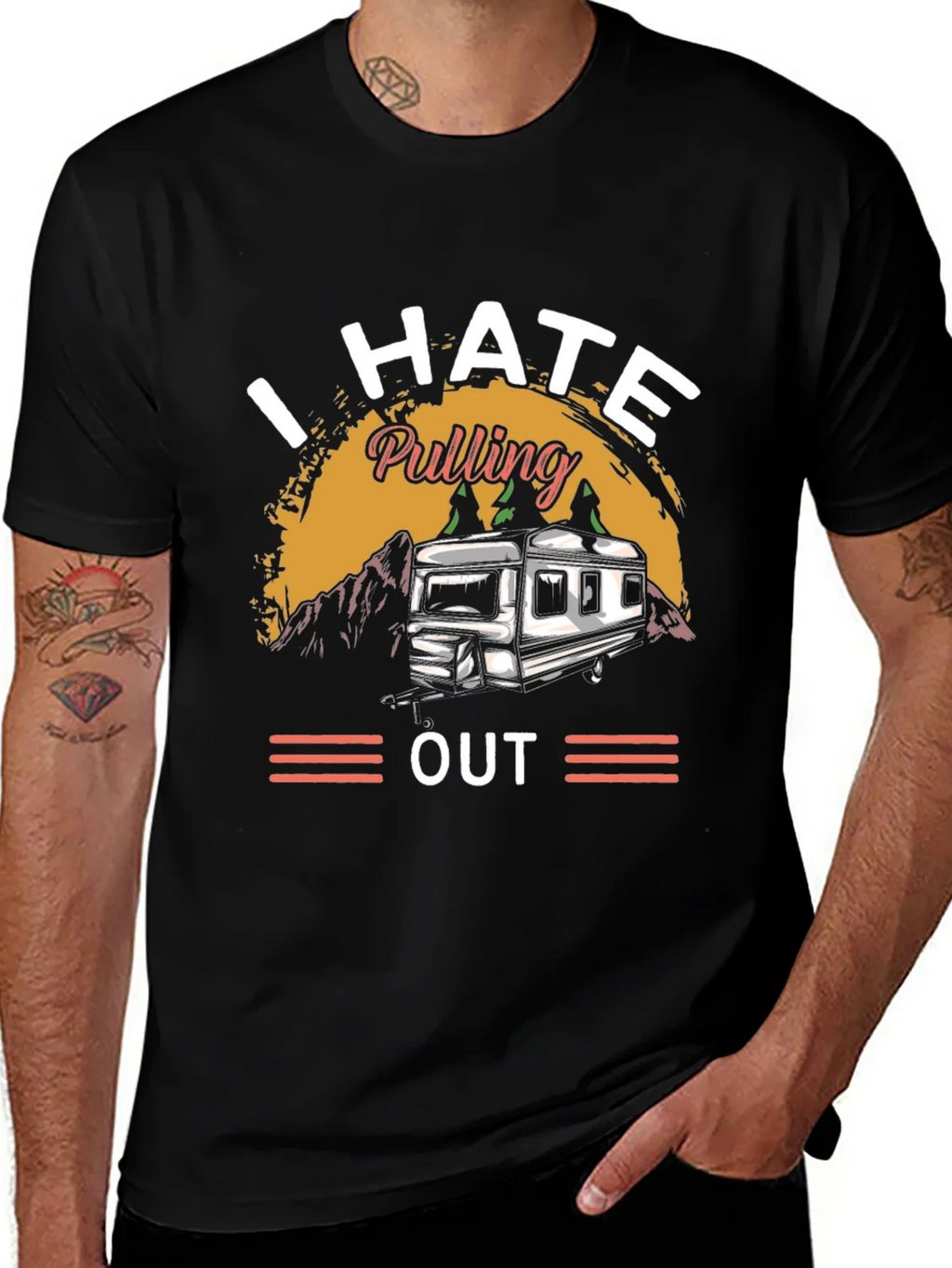 I HATE Pulling Out Camping T-Shirt product image 1