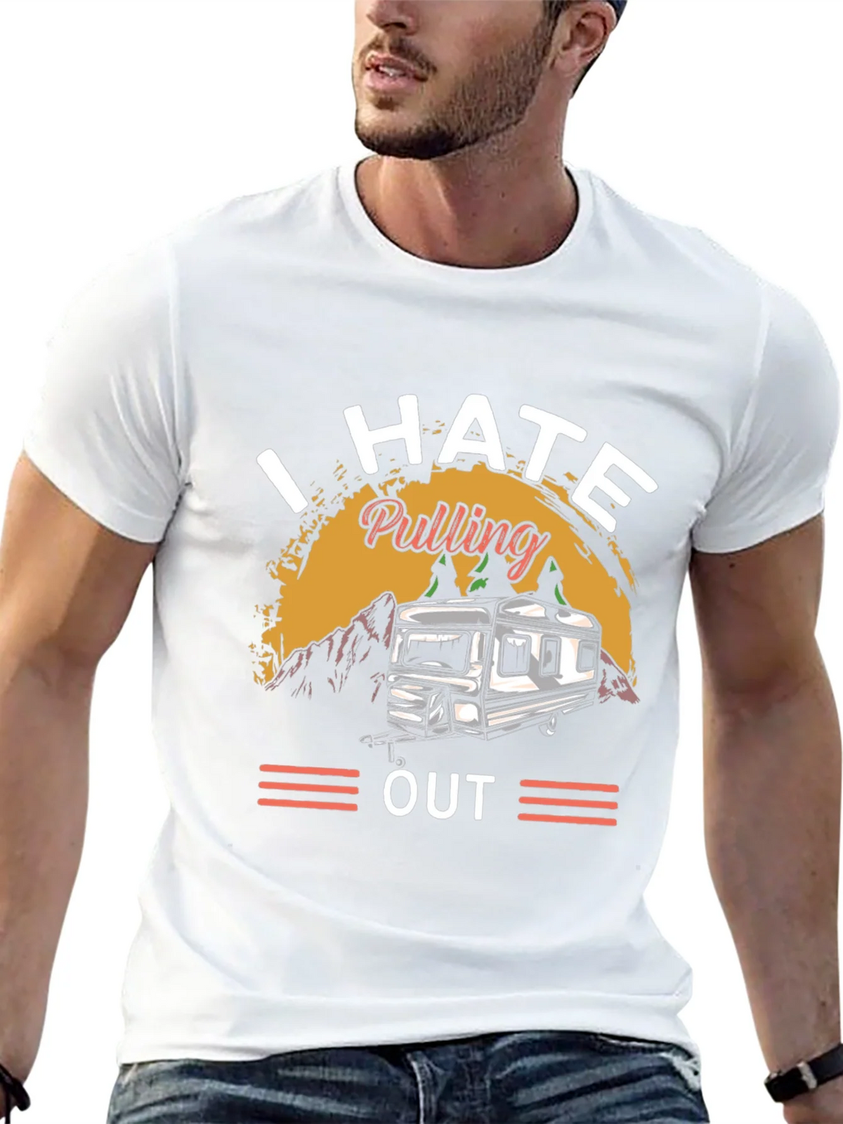 I HATE Pulling Out Camping T-Shirt product image 12