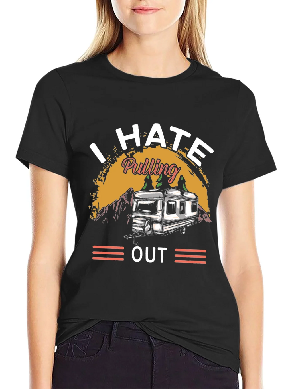 I HATE Pulling Out Camping T-Shirt product image 2