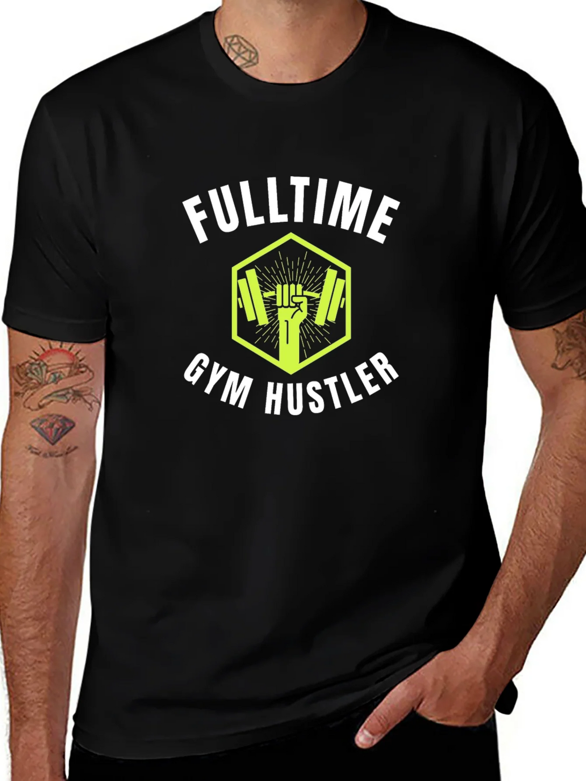 Fulltime Gym Hustler Black T-Shirt product image 1