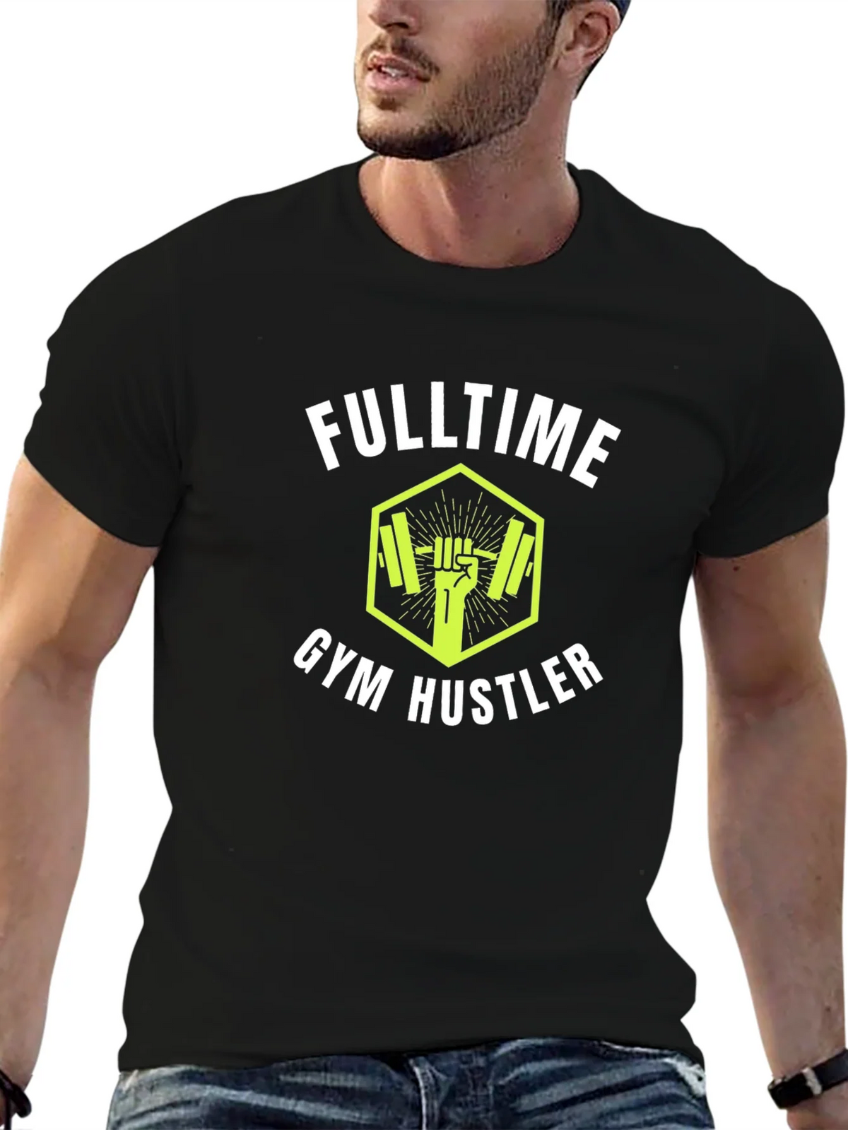 Fulltime Gym Hustler Black T-Shirt product image 6