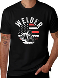 Welder USA Flag Graphic T-Shirt product image 1