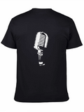 Retro Microphone Graphic Tee - Classic Cool product image 1