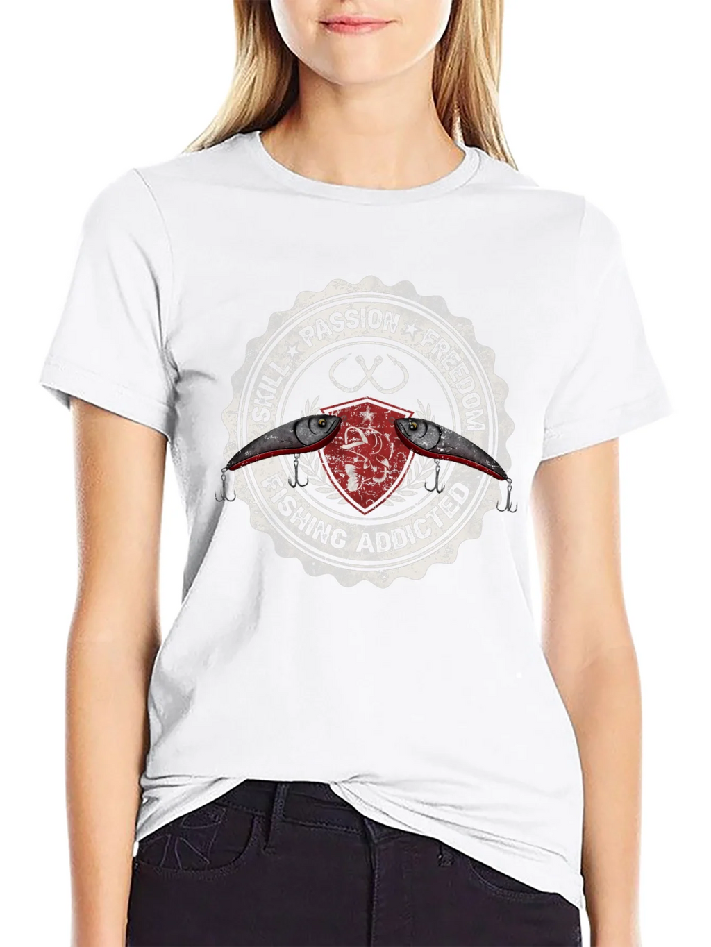 Fishing Addicted Graphic Tee - Skill Passion Freedom product image 8
