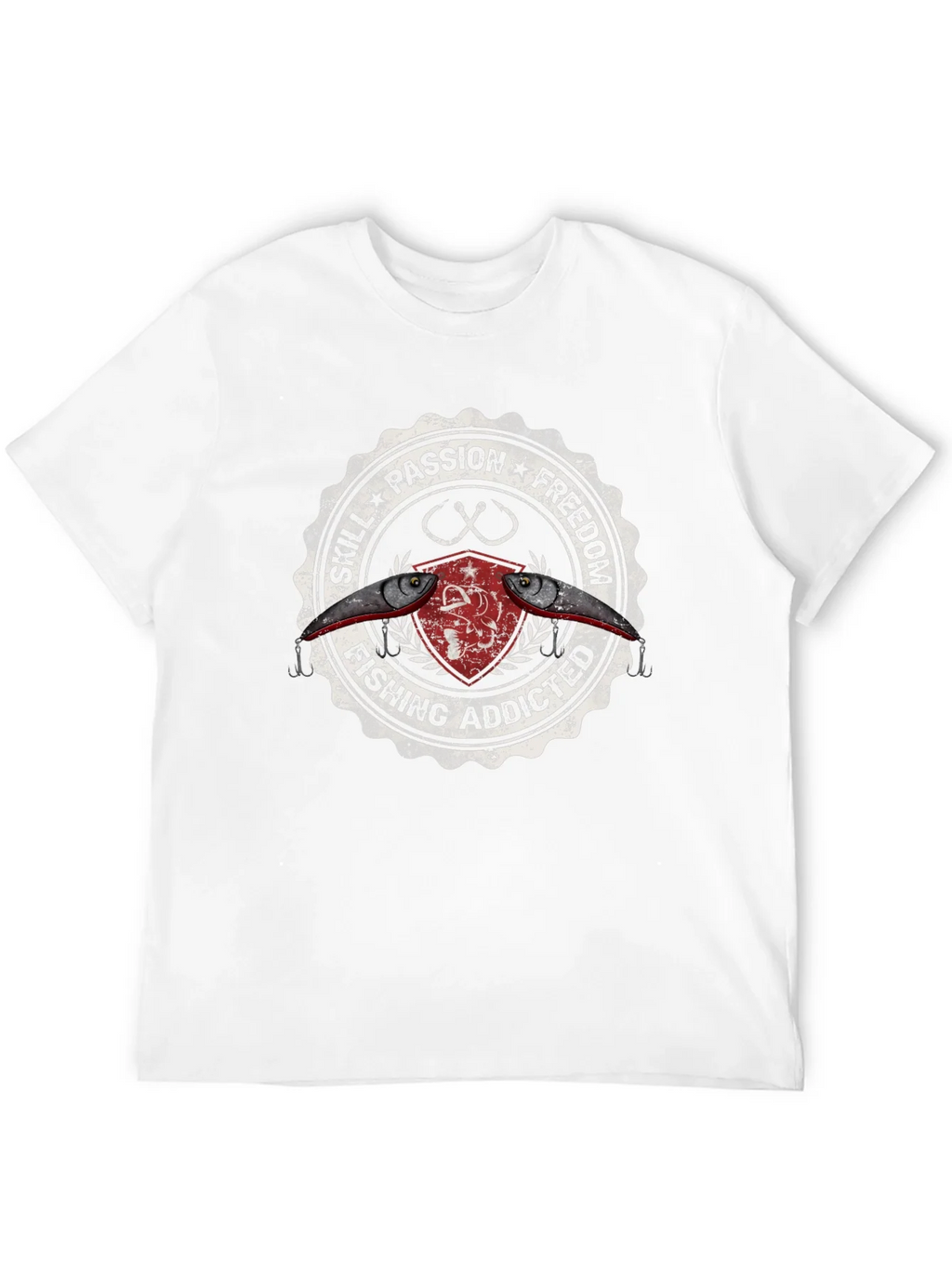 Fishing Addicted Graphic Tee - Skill Passion Freedom product image 11