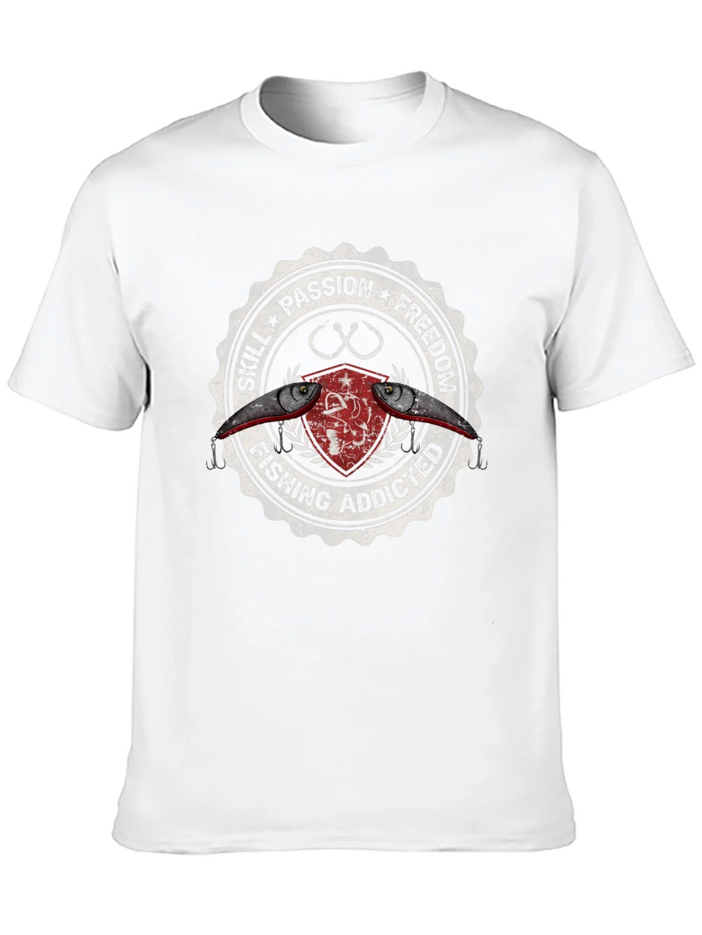 Fishing Addicted Graphic Tee - Skill Passion Freedom product image 9