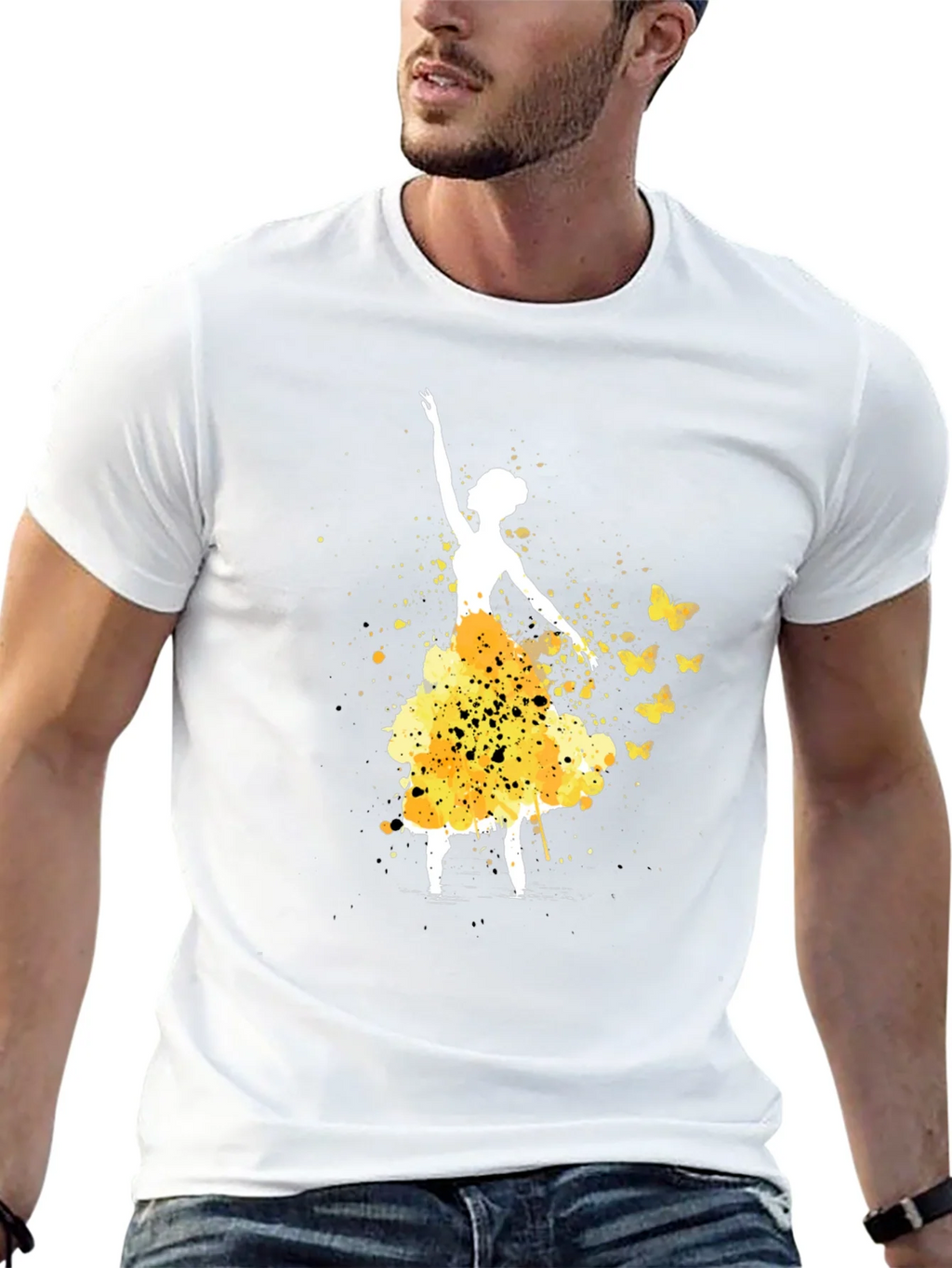 Ballerina & Butterflies Black T-Shirt product image 12