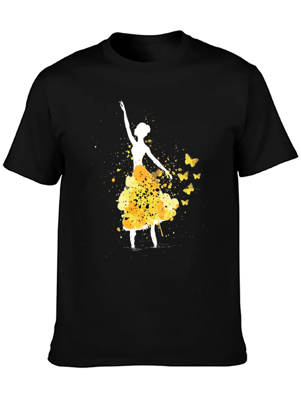 Ballerina & Butterflies Black T-Shirt product image 3