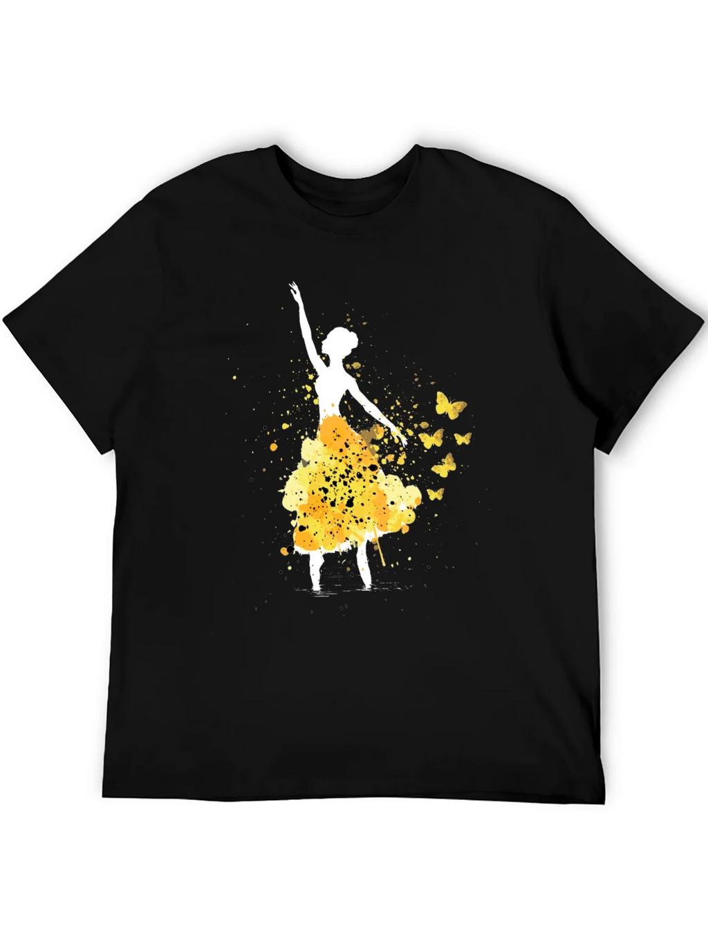Ballerina & Butterflies Black T-Shirt product image 5