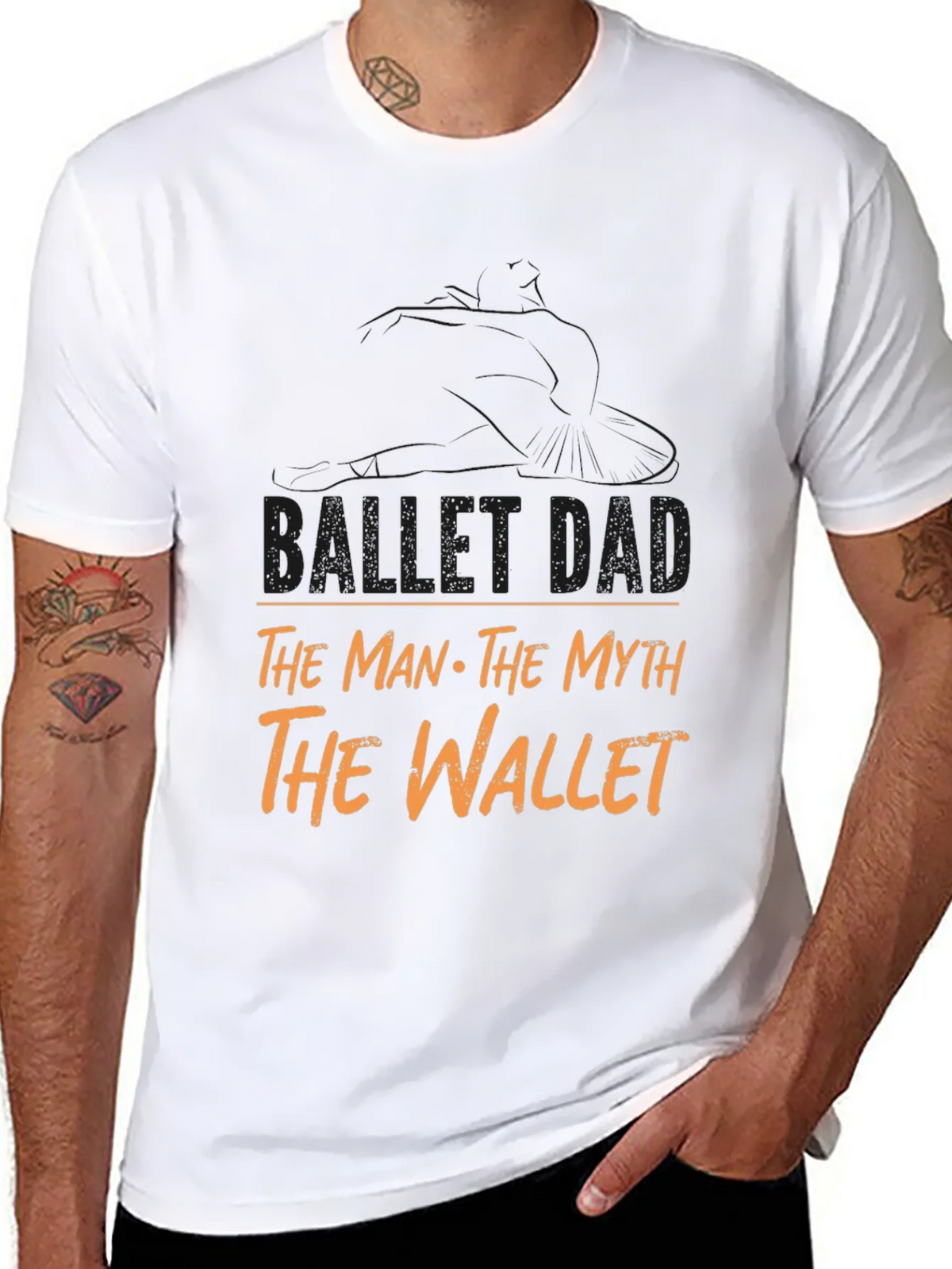 Ballet Dad T-Shirt - The Man Myth Wallet product image 7