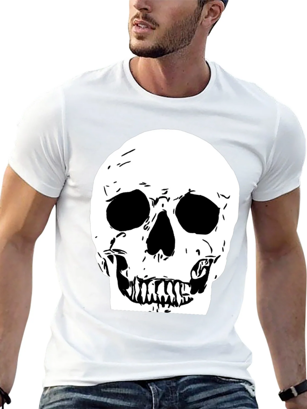 Skull Graphic Black Tee product image 12