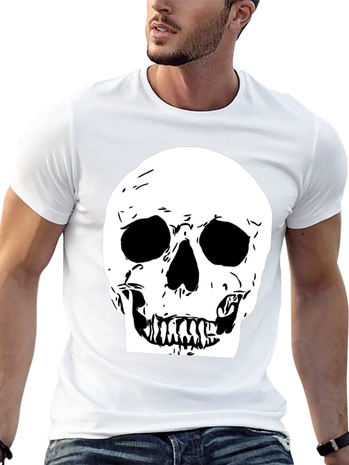 Skull Graphic Black Tee product image 12