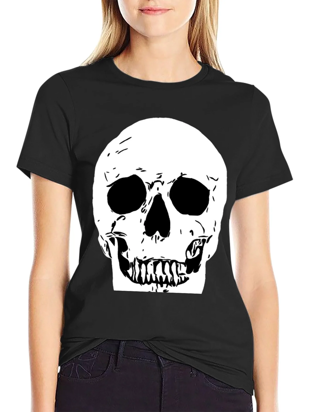 Skull Graphic Black Tee product image 2